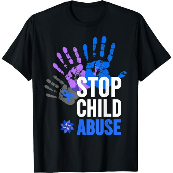 Child Abuse Shirt - Stop Child Abuse Prevention Awareness T-Shirt
