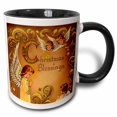 thumbnail image 1 of 3drose, Child Angels and Christmas Blessings, 11oz Two-tone Black Mug, 1 of 6
