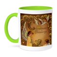 thumbnail image 1 of 3dRose, Child Angels and Christmas Blessings, 11oz Two-Tone Green Mug, 1 of 3