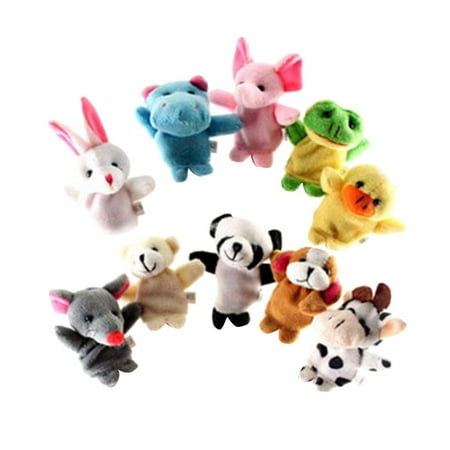 Child Baby Animal Hand Sock Glove Puppet Zoo Finger Sack Plush Toy