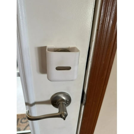 Child & Baby Proof Deadbolt Lock Door Cover White SQ Full Height