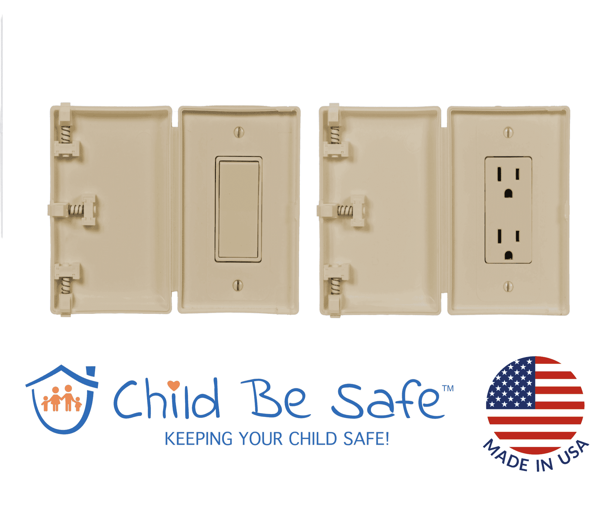Child Proof Light Switch Cover Guard – Wall Plate Protector For Lights & Switches