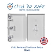 Child Be Safe Infant and Pet Proof Switch Cover Box, White, 1 Piece