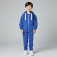 thumbnail image 1 of Child Boys Girls Active Sweatsuit 2 Piece Long Sleeve Sky Blue Hoodie Sweatpants Joggers Set Warm Fall Winter Clothes Girls Matching Sets6-7 Years, 1 of 7
