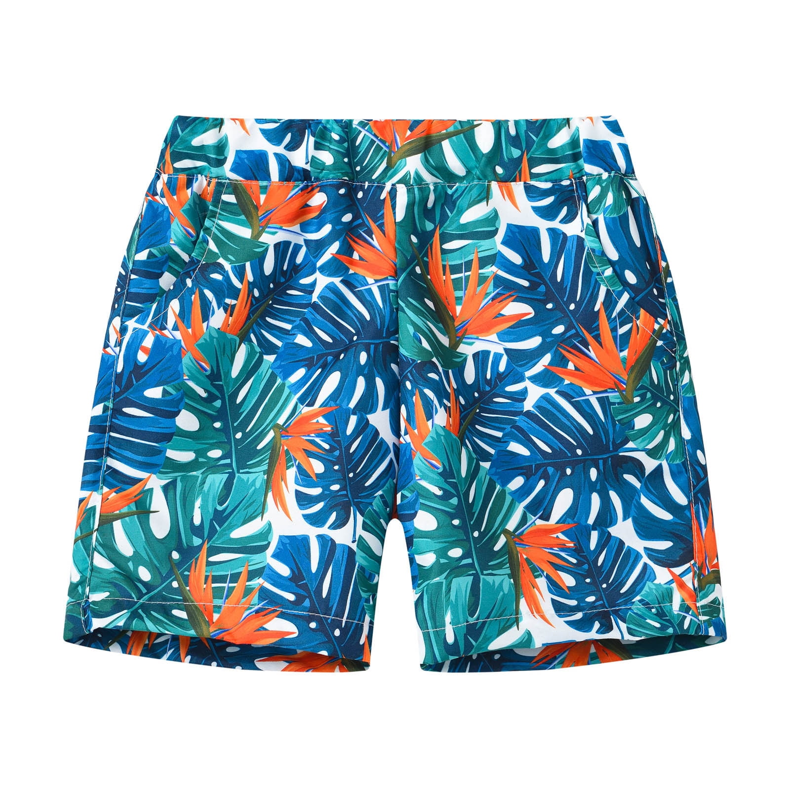 Child Boys Girls Casual Style Floral Printing Shorts Summer