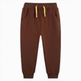 thumbnail image 1 of Child Boys Joggers Baggy Wide Leg Sweatpants with Drawstring 1-7 Years Kids Sweatpants Workout Solid Color Athletic Pants Kids Sweatpants Size 6-7 Years, 1 of 9