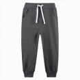 thumbnail image 1 of Child Boys Sweatpants Baggy Jogger Pants For Boys 4-14 Years Toddler to Youth Fall Winter Casual Wear Kids Sweatpants Size 9-10 Years, 1 of 7