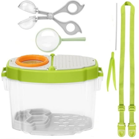 Bug Catcher Kit, Boriyuan Bug Collection Kit, Magnifying Insect Collector Box Observation Box, Bug Observation Container for Backyard, Outdoor, Camping and Hiking