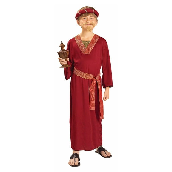 Rubies Burgundy Red Wiseman Costume for Kids, Boys Medium