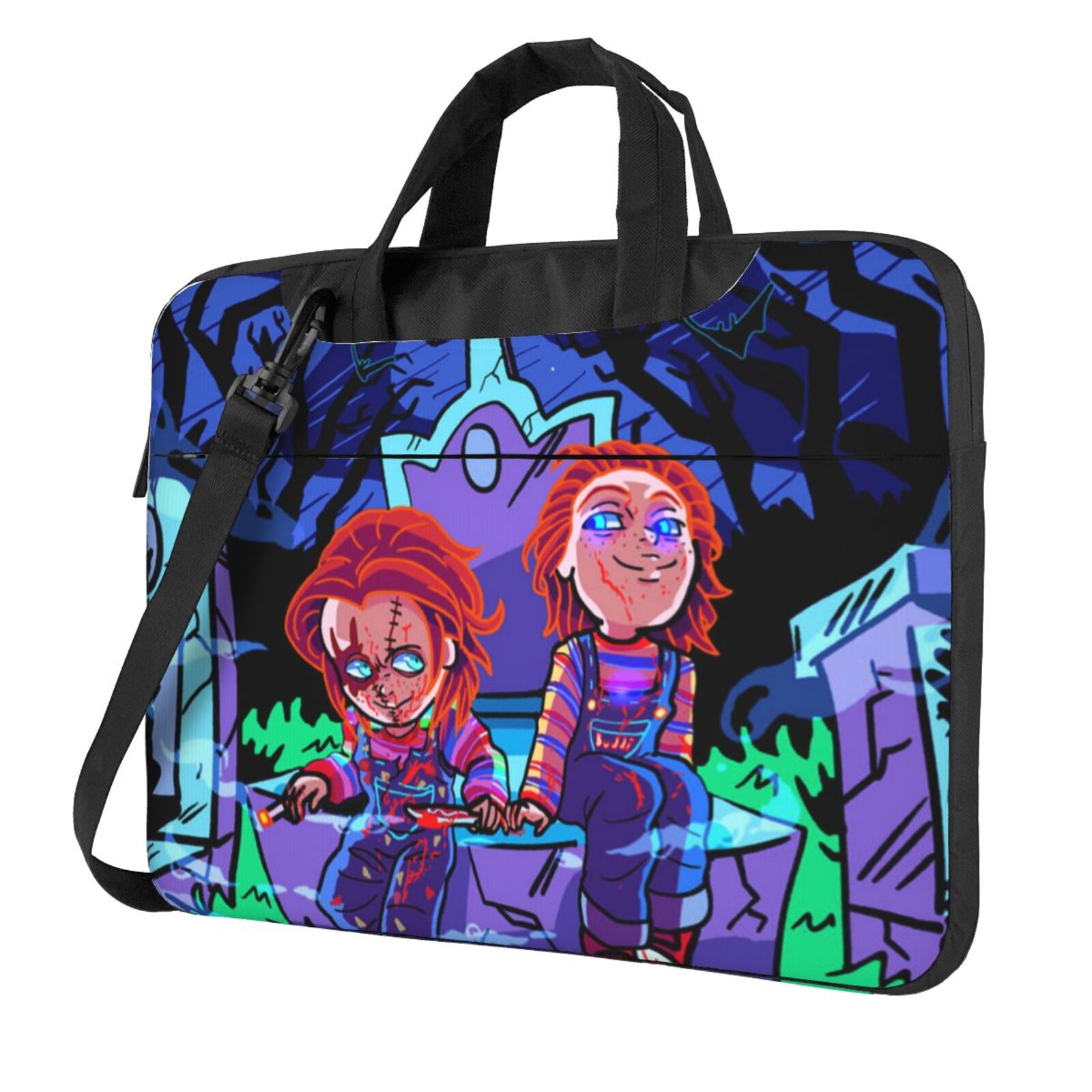 Chucky Customize Computer Case Child Cartoon Play Chucky Laptop Bag Portable Shoulder Laptop Case ...