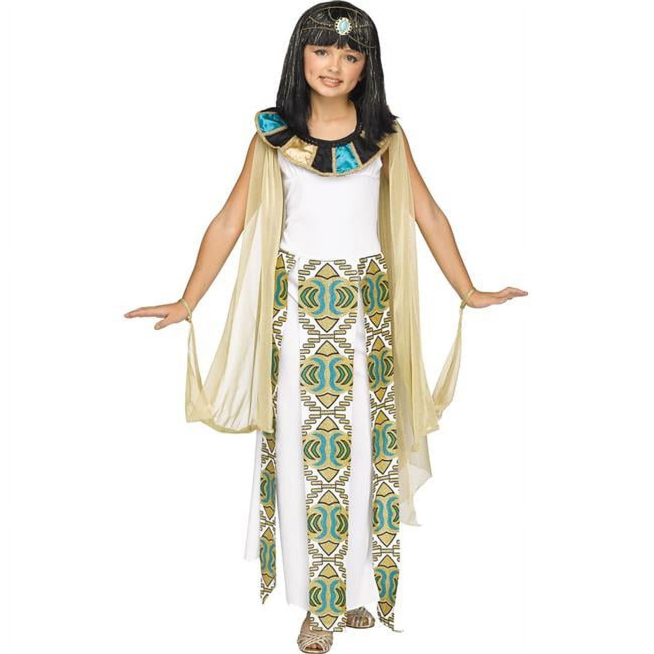 Cleopatra Costume For Kids - Egyptian Princess Dress Set With Accessories For Halloween