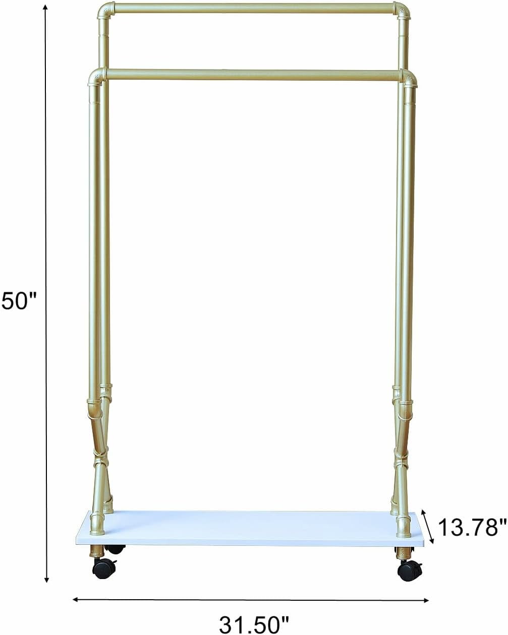 Child Clothes Rack, Kids Garment Rack Armoire Dressup Closet, Rolling