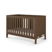 Child Craft Kieran 3-in-1 Convertible Crib, Herringbone Panel Design, 2 Mattress Heights, Toasted Chestnut