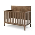 thumbnail image 1 of Child Craft Atwood 4-in-1 Convertible Crib, Chevron Panel Design, 3 Mattress Heights, Cocoa Bean Brown, 1 of 8