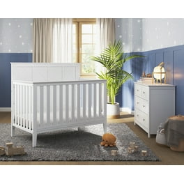 Child Craft Cottage Curve Crib and Dresser Nursery Set 3 Piece Includes 4 in 1 Convertible Crib 3 Drawer Dresser and Changing Table Topper Grows with Your Baby Matte White Walmart