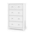 thumbnail image 1 of Child Craft Atwood 42" Interlocking 4-Drawer Chest for Nursery or Bedroom, Chevron Design, Anti-Tip Kit, Matte White, 1 of 8