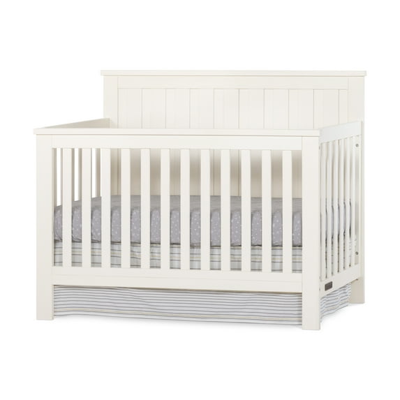 Child Craft Calder 4-in-1 Convertible Crib, Brushed Cotton White