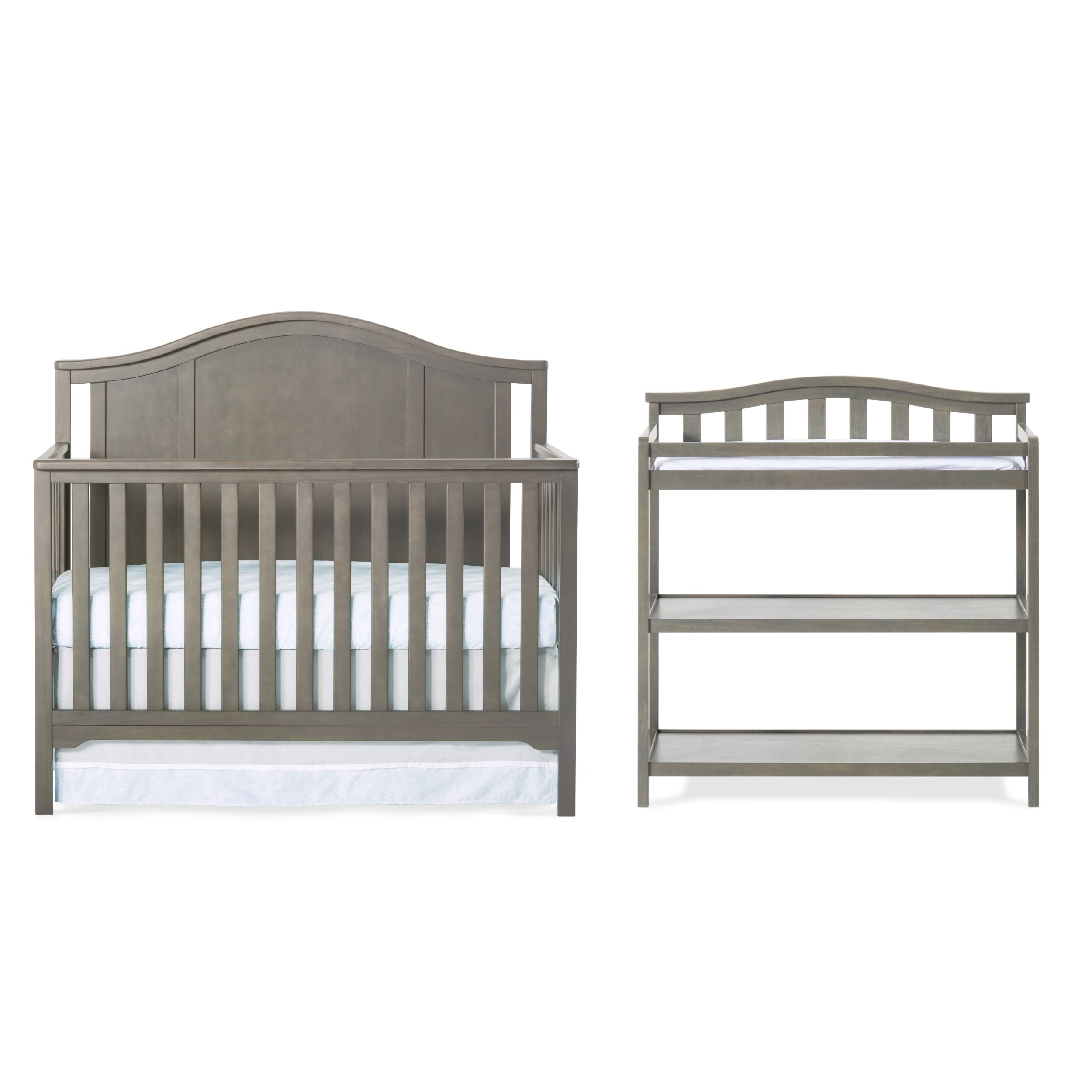 Child Craft Cottage Arch Top Crib and Changing Table Nursery Set, 2 ...