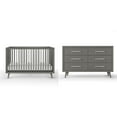 thumbnail image 1 of Child Craft Cranbrook Crib and Dresser Nursery Set, 4-in-1 Convertible Crib with 6-Drawer Dresser, Lunar Gray, 2-Piece, 1 of 8