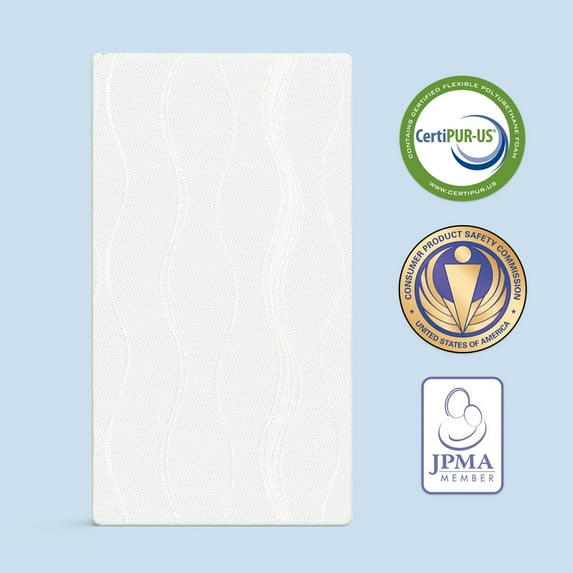 Child Craft Dream Catcher Crib & Toddler Mattress, 5" Foam, Waterproof Cover, CertiPUR-US Certified