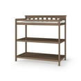 thumbnail image 1 of Child Craft Flat Top Changing Table with Pad & Strap, 2 Storage Shelves, Anti-Tip Kit, Dusty Heather, 1 of 7