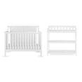 thumbnail image 1 of Child Craft Hampton Flat Top Crib and Changing Table Nursery Set, 4-in-1 Convertible, Matte White, 2-Piece, 1 of 8