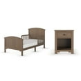 thumbnail image 1 of Child Craft Hampton Toddler Bed and Nightstand Bedroom Set, Low to Ground Design, Dusty Heather, 2-Piece, 1 of 8