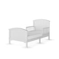 thumbnail image 1 of Child Craft Hampton Toddler Bed with Guard Rails, Arch Top, Low to Ground, Pine Wood, Matte White, 1 of 8