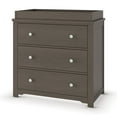 thumbnail image 1 of Child Craft Harmony 38" Interlocking 3-Drawer Dresser with Changing Table Topper, Anti-Tip Kit, Dapper Gray, 1 of 7