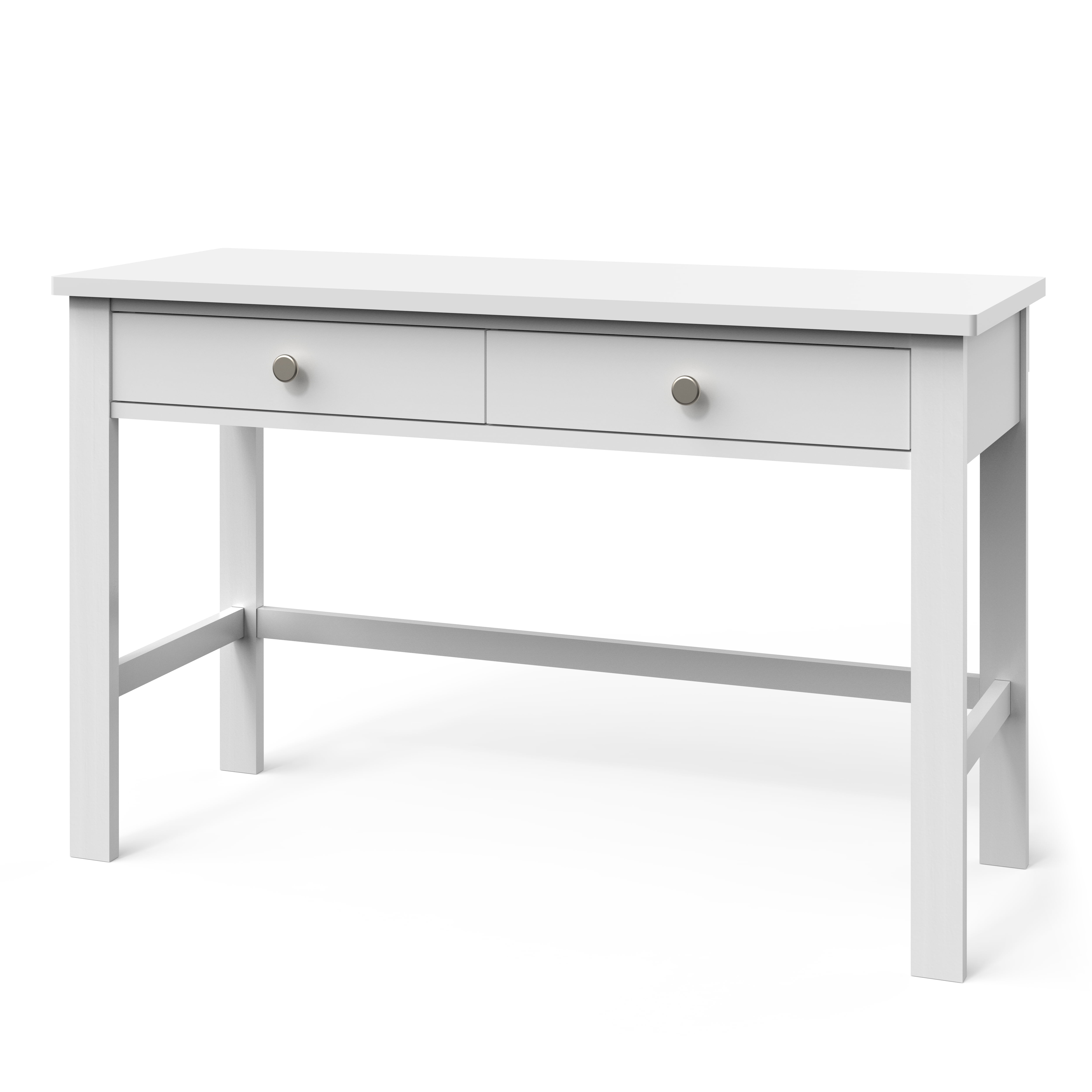 Child Craft Harmony Kid’s Writing Desk, Includes 2 Drawers, Plenty of Storage, 48" Tabletop, Durable Construction, Non-Toxic, Baby Safe Finish (Matte White)