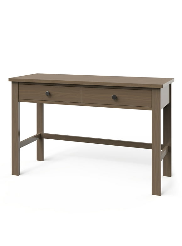Child Craft Harmony Writing Computer Desk with Drawers, Multipurpose Bedroom or Office Writing Table with Storage Space, Small Wood Desk, 48 Inches (Dusty Heather Brown)