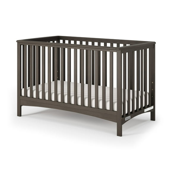 Child Craft London 4-in-1 Convertible Crib, Euro Arch Design, 3 Mattress Heights, Dapper Gray
