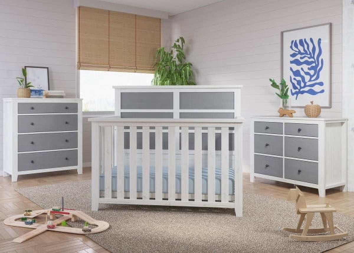 Child Craft SOHO Crib 3 Drawer Dresser with Changing Table Topper Chest Nightstand 4 Piece Nursery Set Dusty Heather Walmart