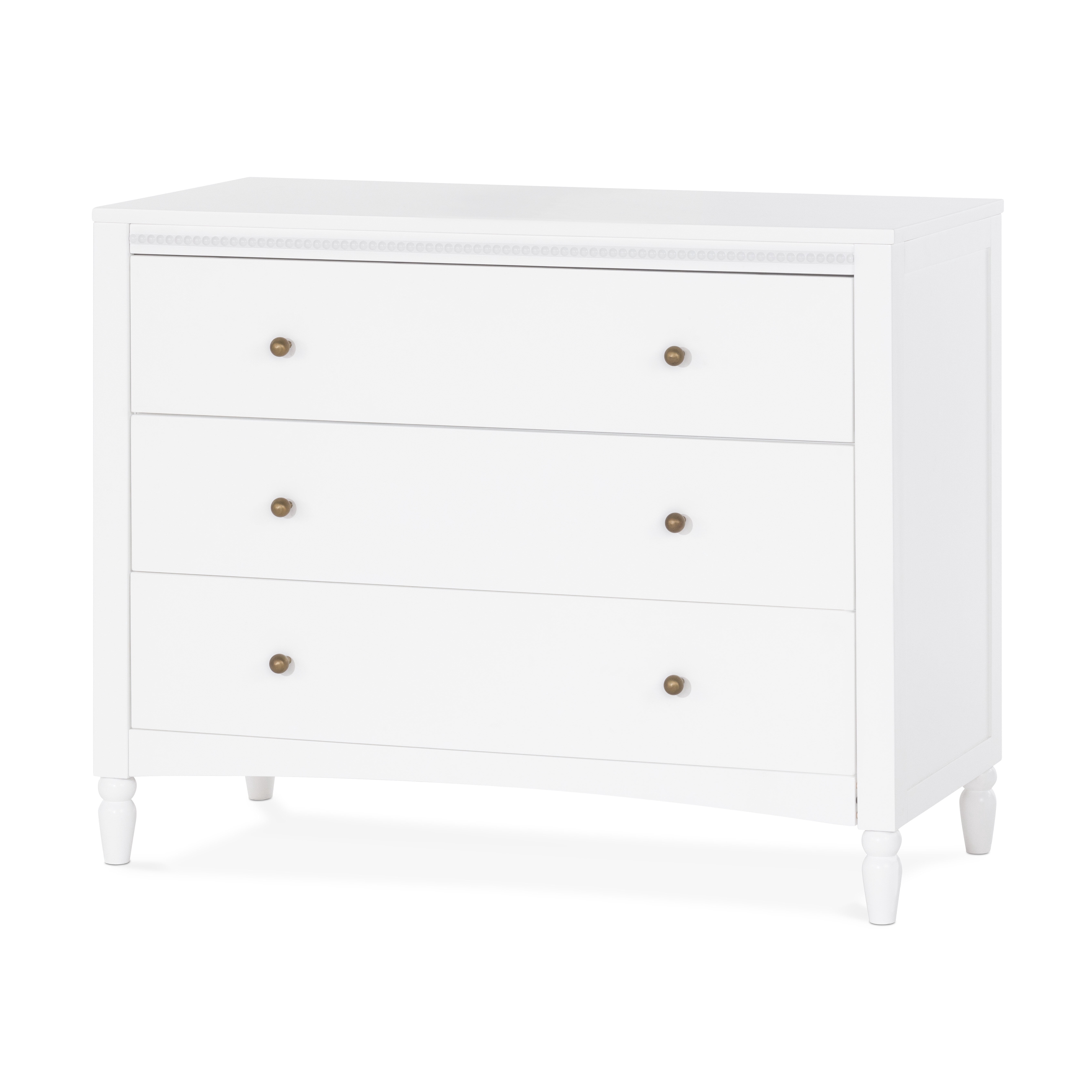 Stella 3-Drawer Dresser, Matte White