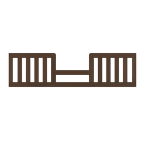 Child Craft Toddler Bed Guard Rail Converts Kieran Euro Crib into Toddler Bed, Made of Pinewood, Non-Toxic Finish (Toasted Chestnut)