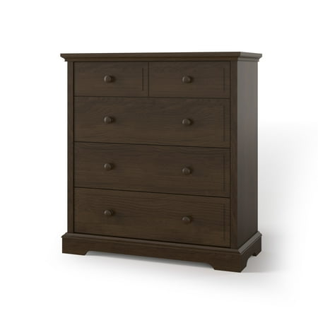 Child Craft Universal 39" 4-Drawer Dresser for Nursery or Bedroom, Anti-Tip Kit, Classic Style, Slate