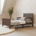 thumbnail image 1 of Child Craft Forever Eclectic Woodland Toddler Bed with Rails, Brushed Truffle, 1 of 8