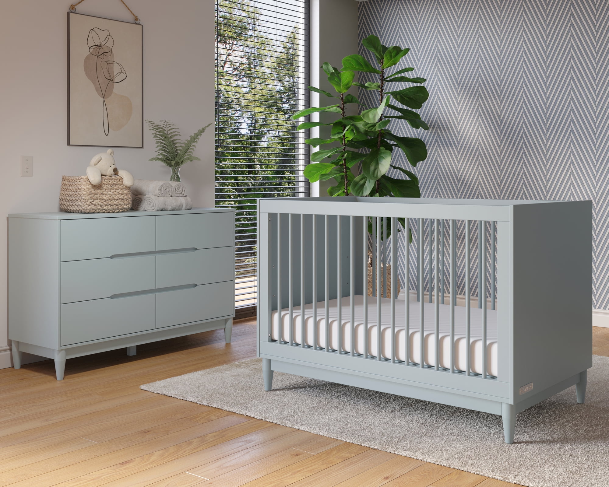 Child Craft Wynwood Nursery Set, 2Piece, Includes 3in1 Convertible