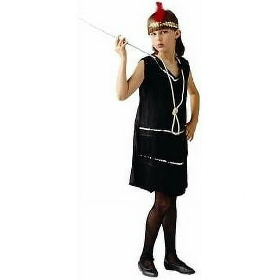 Child DLX Black Flapper Dress Costume