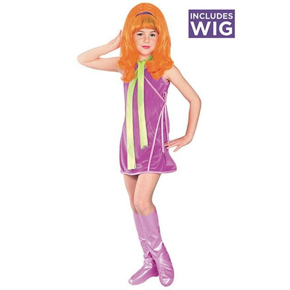 Scooby-Doo Daphne Girl's Halloween Fancy-Dress Costume for Child, L