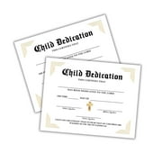 Child Dedication Certificate for Churches to Frame 6pk Linen Paper Babys First New Testament Baptism Bulk Christian Gift Membership Welcome