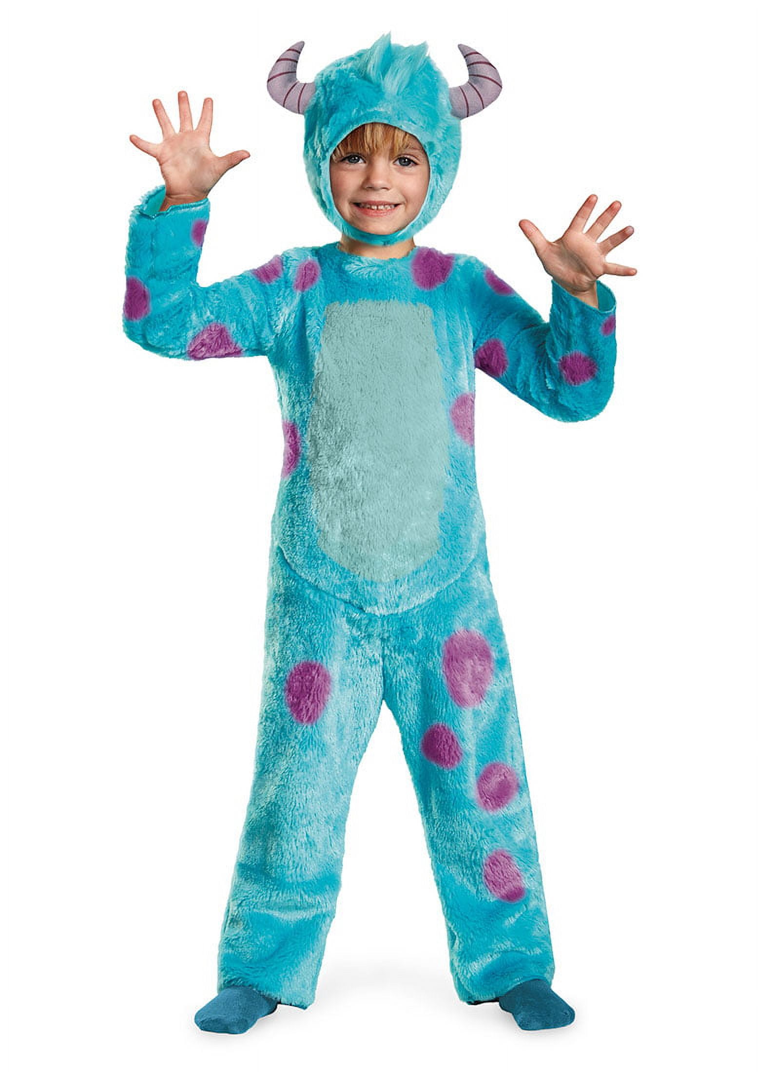Child Deluxe Monsters Inc University Sulley Sully Costume 3T-4T ...