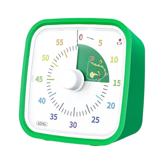 Child Friendly Noiseless Countdowns Device Cartoon Design Shockproof Timer For Homework Cooking Outdoor Play Use