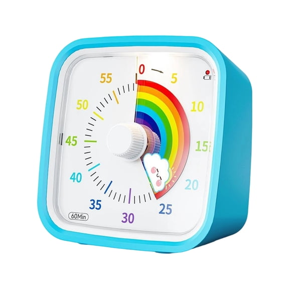 Child Friendly Noiseless Countdowns Device Cartoon Design Shockproof Timer For Homework Cooking Outdoor Play Use