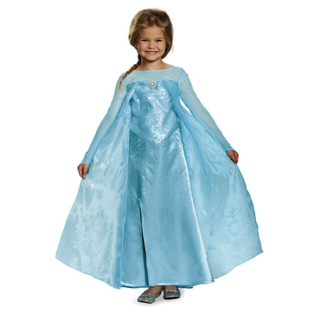 Childs Girl's Elsa Frozen Disney Ulra Prestige Costume Small 4-6x
