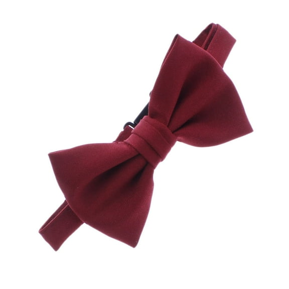 Child Gabardine Adjustable Pre-Tied Bow Tie - Maroon
