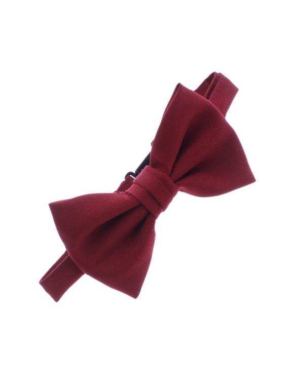 Child Gabardine Adjustable Pre-Tied Bow Tie - Maroon