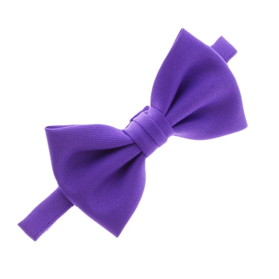 Child Gabardine Adjustable Pre-Tied Bow Tie - Purple