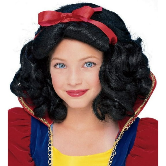 Storybook Princess Snow White Wig Child Black