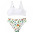 thumbnail image 1 of Child Girls Bikini Beach Swimwear 2 Piece Swimsuits Floral Printing Bathing Suits for 8-12 Years, 1 of 7